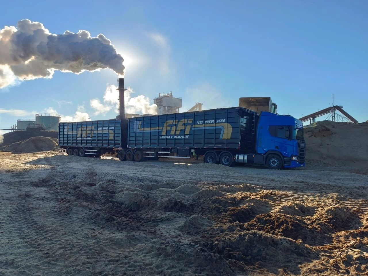 Transporte e venda de biomassas para indústria e pecuária - Fifi Transportes
